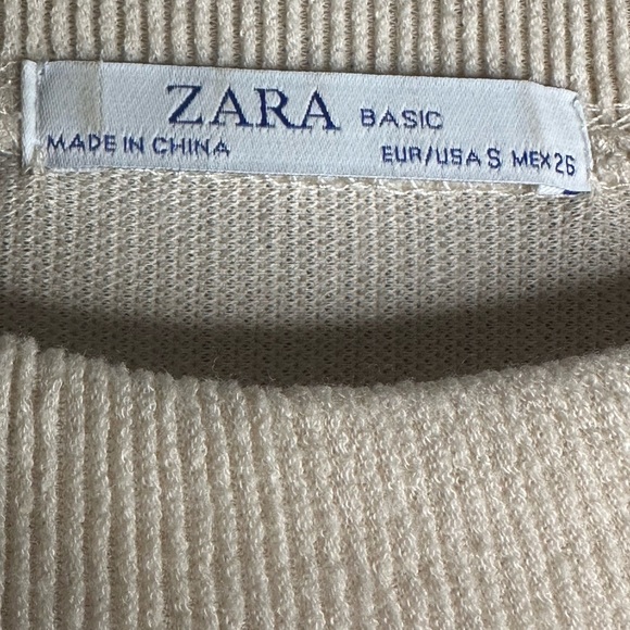 Zara•Long sleeve•Size Small•cream color - Picture 3 of 3